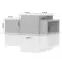 Konferenčný stolík Piano SET2-70/KA/70 lakované crystal white,3