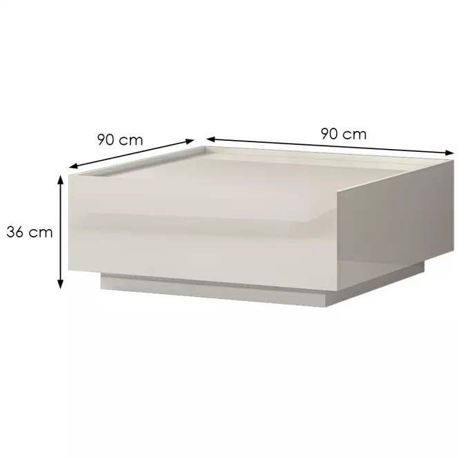 Konferenčný stolík Piano KLS-2F-71/KA/71 lakované beige