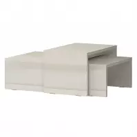 Konferenčný stolík Piano SET2-71/KA/71 lakované beige
