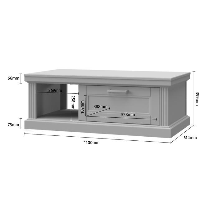 Konferenčný stolík Tara KLS graphite/pacific walnut