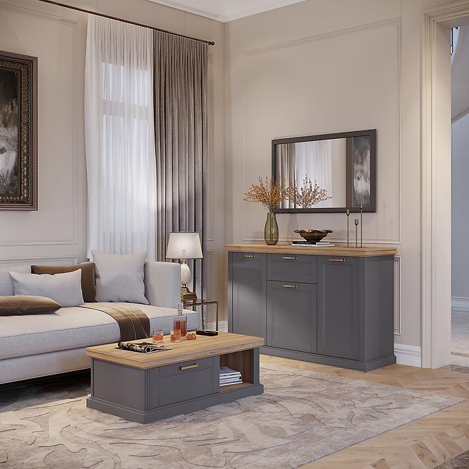 Konferenčný stolík Tara KLS graphite/pacific walnut