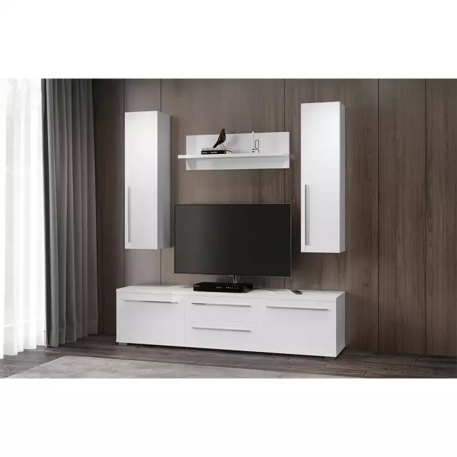 Polička Piano VP90/PN-70/KA/70 lakované crystal white