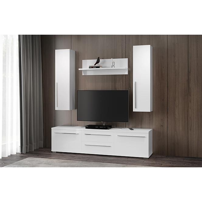 Polička Piano VP90/PN-70/KA/70 lakované crystal white
