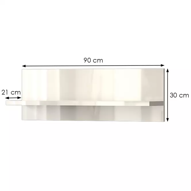 Polička Piano VP90/PN-71/KA/71 lakované beige