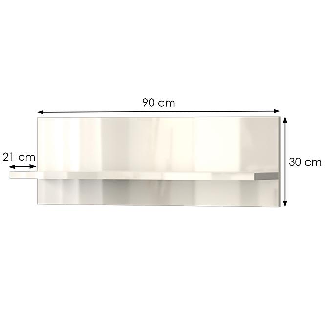 Polička Piano VP90/PN-71/KA/71 lakované beige