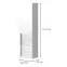 Závesná skrinka Piano VK30-1K/PN-70/KA/70 crystal white,2