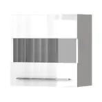 Závesná skrinka Piano VK60-1KS/PN-70/KA/70 lakované crystal white
