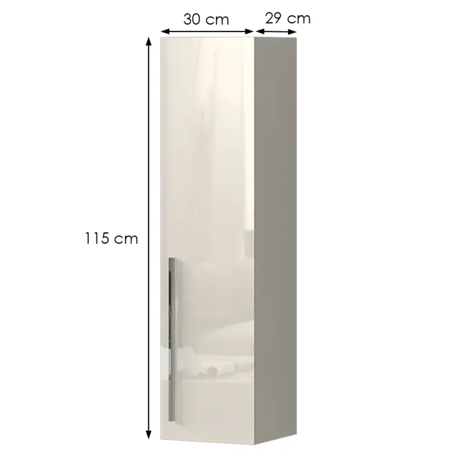 Závesná skrinka Piano VK30-1K/PN-71/KA/71 lakované beige,2