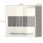 Závesná skrinka Piano VK60-1KS/PN-71/KA/71 lakované beige,2