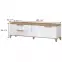 TV stolík Brio TV lakované pacific walnut/crystal white,2