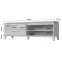 TV stolík Brio TV lakované pacific walnut/crystal white,3