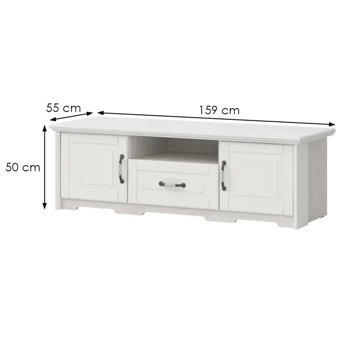 TV stolík Evergreen EG-TV polar pine/ivory,2