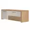 TV stolík Gala TV135-1K2F/GL lakované pacific walnut/beige