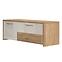 TV stolík Gala TV135-1K2F/GL lakované pacific walnut/beige