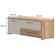 TV stolík Gala TV135-1K2F/GL lakované pacific walnut/beige,2