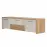 TV stolík Gala TV184-2K2F/GL lakované pacific walnut/beige