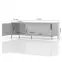 TV stolík Onyx TV130-1K1F/ON lakované anthracite/pacific walnut,3