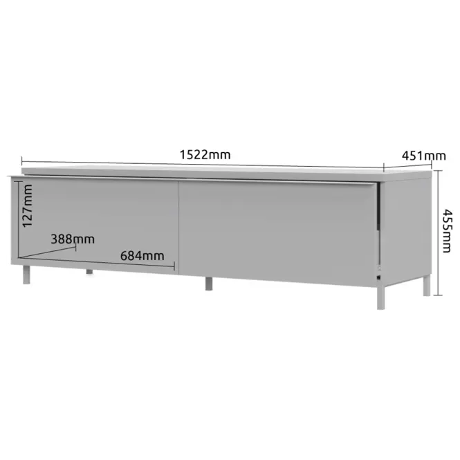 TV stolík Onyx TV150-2F/ON lakované anthracite/pacific walnut,3