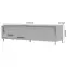 TV stolík Onyx TV150-2F/ON lakované anthracite/pacific walnut,3