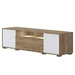 TV stolík Stela TV lakované tobacco/crystal white