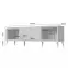 TV stolík Vida TV lakované pacific walnut/crystal white,3