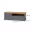 TV stolík Tara TV1K1F graphite/pacific walnut,2