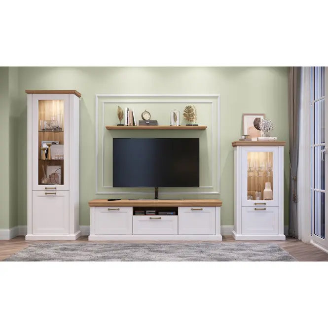 TV stolík Tara TV2K1F white/pacific walnut,5