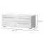 TV stolík Piano TV120-1K2F/PN-70/KA/70-70/KA/70 lakované crystal white,2