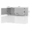 TV stolík Piano TV120-1K2F/PN-70/KA/70-70/KA/70 lakované crystal white,3