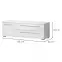 TV stolík Piano TV135-1K2F/PN-70/KA/70 lakované crystal white,2