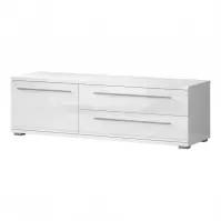 TV stolík Piano TV150-1K2F/PN-70/KA/70 lakované crystal white
