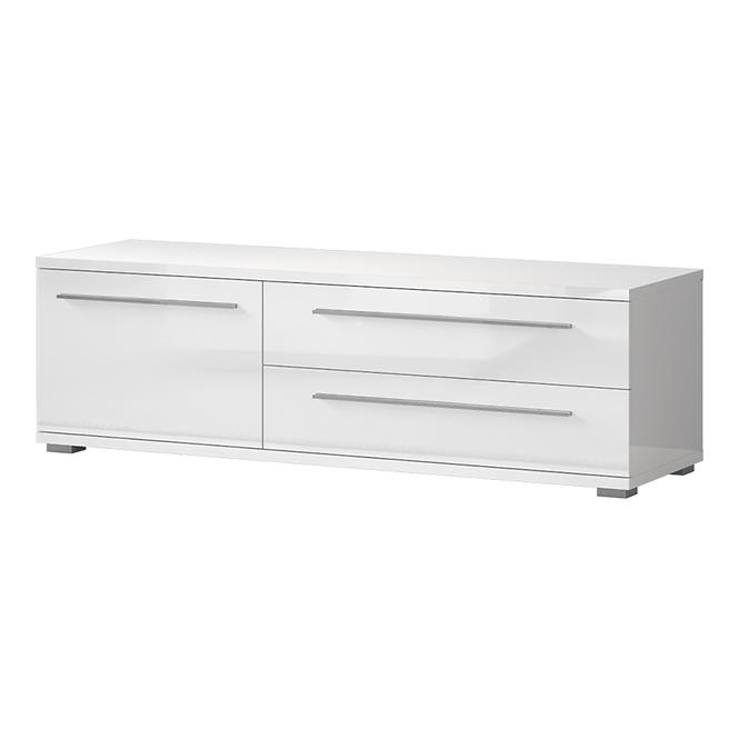 TV stolík Piano TV150-1K2F/PN-70/KA/70 lakované crystal white