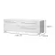TV stolík Piano TV150-1K2F/PN-70/KA/70 lakované crystal white,2