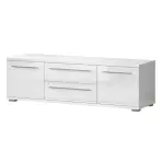 TV stolík Piano TV150-2K2F/PN-70/KA/70 lakované crystal white