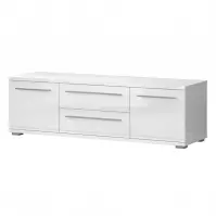 TV stolík Piano TV150-2K2F/PN-70/KA/70 lakované crystal white