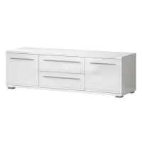 TV stolík Piano TV150-2K2F/PN-70/KA/70 lakované crystal white