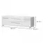 TV stolík Piano TV150-2K2F/PN-70/KA/70 lakované crystal white,2
