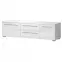 TV stolík Piano TV165-2K2F/PN-70/KA/70 lakované crystal white