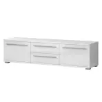 TV stolík Piano TV180-2K2F/PN-70/KA/70 lakované crystal white