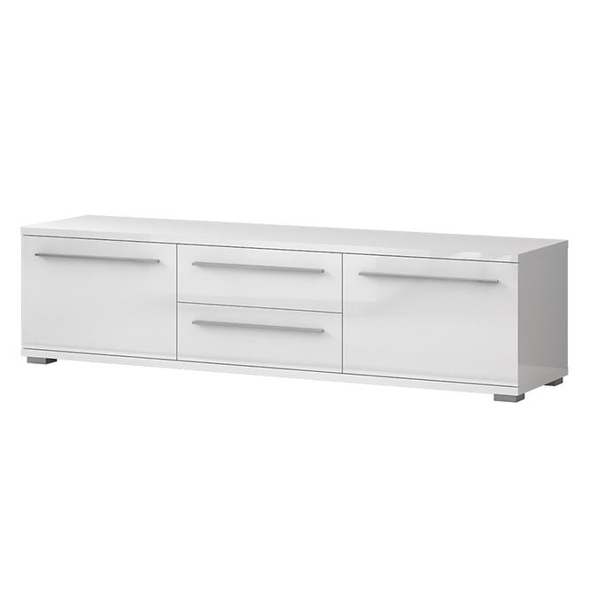 TV stolík Piano TV180-2K2F/PN-70/KA/70 lakované crystal white