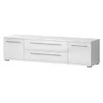 TV stolík Piano TV180-2K2FV/PN-70/KA/70 lakované crystal white