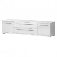 TV stolík Piano TV180-2K2FV/PN-70/KA/70 lakované crystal white