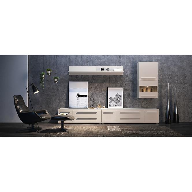TV stolík Piano TV120-1K2F/PN-71/KA/71 lakované  beige,11