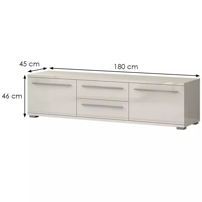 TV stolík Piano TV180-2K2F/PN-71/KA/71 lakované beige