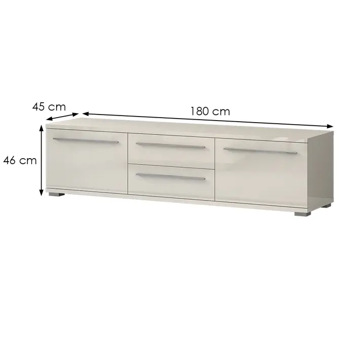 TV stolík Piano TV180-2K2F/PN-71/KA/71 lakované beige,2