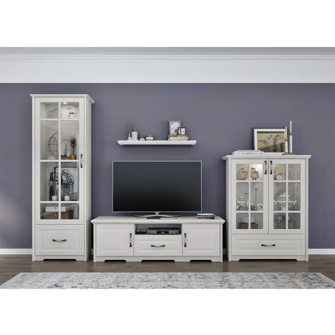 Vitrína Evergreen EG-V11S polar pine/ivory,6