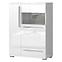 Vitrína Piano V90-2KS1F/PN-70/KA/70 lakované crystal white