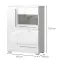 Vitrína Piano V90-2KS1F/PN-70/KA/70 lakované crystal white,2