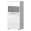 Vitrína Piano V60-1KSV/PN-70/KA/70 lakované crystal white