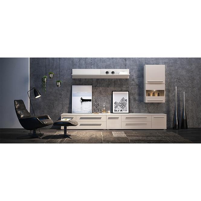 Vitrína Piano V90-2KSV/PN-71/KA/71 lakované beige